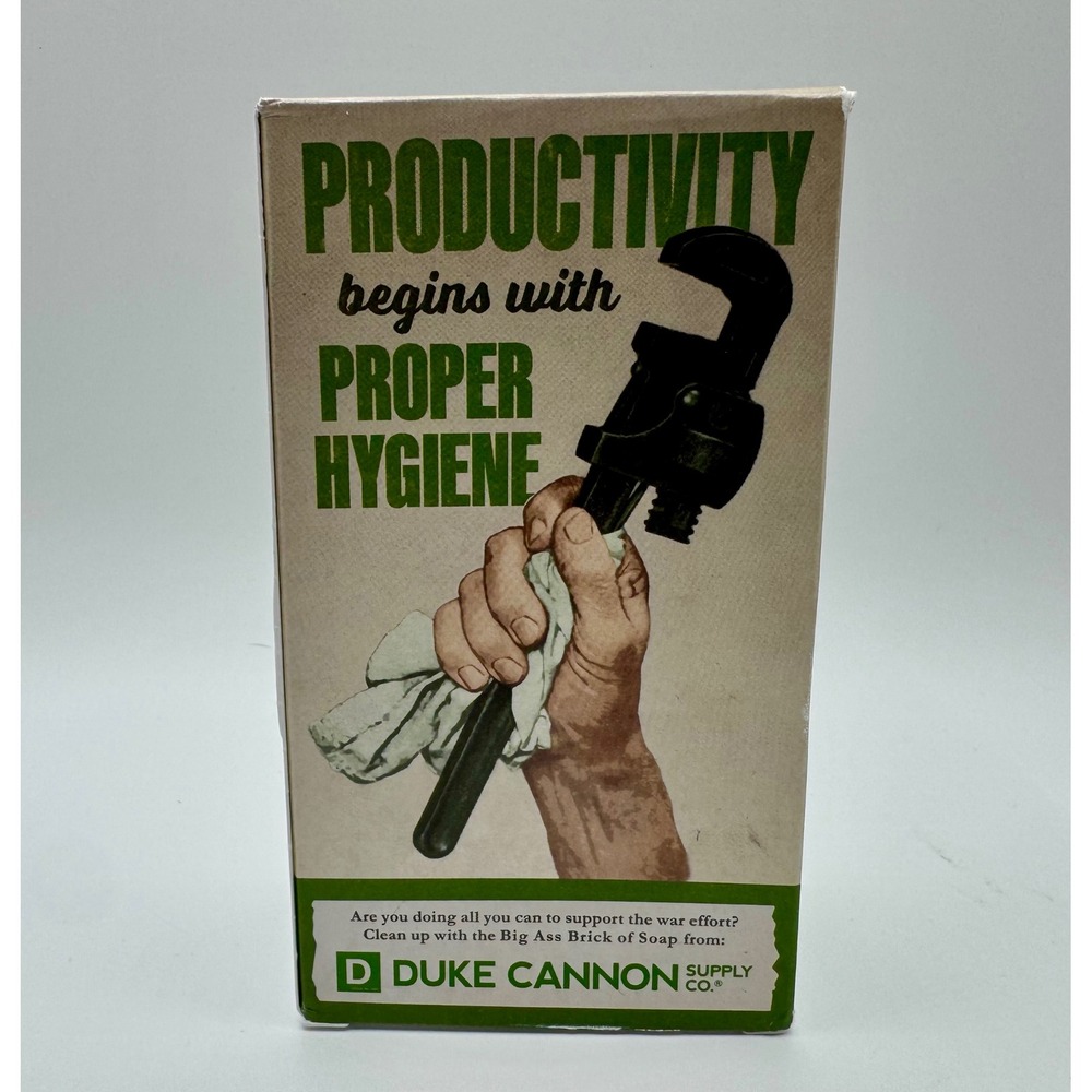 New Duke Cannon Big Ass Brick of Soap 10oz Smells Like Productivity Menthol
